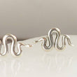 Load image into Gallery viewer, Tiny Snake Studs • Golden Snake Earrings • Small Stud Earrings • Little Snakes • Delicate Post Earrings • Snake Jewelry