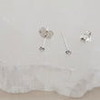 Load image into Gallery viewer, Super Tiny CZ Stud Earrings • Cubic Zirconia Studs • Dainty Silver Earring Studs • Delicate Sparkle Studs • Multiple Piercing Studs