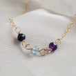 Load image into Gallery viewer, Dainty Birthstone Necklace • Tiny Gemstone • Birthday Gift • Layering Necklace • Personalized Jewelry • Delicate Gold Chain • Gift For Her