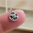 Load image into Gallery viewer, Best Friend Gift • Tiny Skull & Crossbones Necklace • BFF • Gang Of Two • Tough Girls • Skull Pendant • Badass Girls • Jolly Roger • Pirates