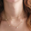 Load image into Gallery viewer, Pearl Drops Necklace • White Freshwater Pearls • Baroque Pearl Necklace • Gift For Bride • Wedding Jewelry • Bridesmaid Gift • Waterproof