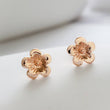 Load image into Gallery viewer, Tiny Cherry Blossom Studs • Petite Gold Flowers • Small Flower Posts • Simple Minimal Earrings • Sterling Silver Flowers • Stud Earrings