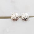 Load image into Gallery viewer, Sand Dollar Studs • Tiny Gold Earrings • Beach Themed Stud Earrings • Gold Sand Dollar Studs • Tiny Sand Dollar Earrings • Tropical Studs