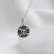 Load image into Gallery viewer, Best Friend Gift • Tiny Skull & Crossbones Necklace • BFF • Gang Of Two • Tough Girls • Skull Pendant • Badass Girls • Jolly Roger • Pirates