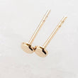 Load image into Gallery viewer, 14K Gold Disc Studs • Tiny Gold Studs • Delicate Stud Earrings • Minimalist Earrings • Round Gold Studs • Post Earrings • Dainty 14 karat