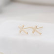 Load image into Gallery viewer, 14k Gold Tiny Cross Earrings • Gold Cross Studs • Small Stud Earrings • Baptism Gift • Tiny 14 Karat Studs • Gift For Her • Religious Gift