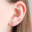 Load image into Gallery viewer, 14K Gold Disc Studs • Tiny Gold Studs • Delicate Stud Earrings • Minimalist Earrings • Round Gold Studs • Post Earrings • Dainty 14 karat