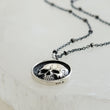 Load image into Gallery viewer, Awesome Skull Necklace • Gothic Style • Memento Mori • Sterling Skull Pendant • Gift For Her • Spooky • Best Friend Gift • Skull Jewelry