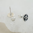 Load image into Gallery viewer, Skull & Crossbones Studs • Silver Skulls • Gift For Best Friend • Punk Style • Gothic • Jolly Roger • Memento Mori • Gift For Sailor