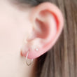 Load image into Gallery viewer, Delicate Hoop Earrings • Thin Gold Hoops • Lightweight Hoop Earrings • Modern Style • Silver Hoop Earrings • Minimalist •