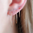 Load image into Gallery viewer, Delicate Hoop Earrings • Thin Gold Hoops • Lightweight Hoop Earrings • Modern Style • Silver Hoop Earrings • Minimalist •