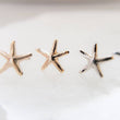 Load image into Gallery viewer, Delicate Starfish Studs • Tiny Starfish Earrings • Minimalist Earrings • Gold Starfish Studs • Beach Themed Jewelry • Cute Little Starfish
