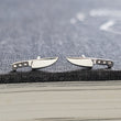 Load image into Gallery viewer, Tiny Knife Studs • Chef's Knife Earrings • Edgy Jewelry • Miniature Knife • Sterling Silver Knife • Punk Rock • 90s • Best Friend Gift