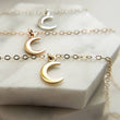 Load image into Gallery viewer, Tiny Crescent Moon Necklace
