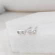 Load image into Gallery viewer, Delicate Double Diamond Infinity Studs in 14k Gold • Pair of Dainty Genuine Diamond Earrings • Tiny Studs • Fine Jewelry • Anniversary Gift