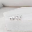 Load image into Gallery viewer, Delicate Double Diamond Infinity Studs in 14k Gold • Pair of Dainty Genuine Diamond Earrings • Tiny Studs • Fine Jewelry • Anniversary Gift