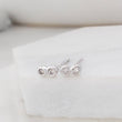 Load image into Gallery viewer, Delicate Double Diamond Infinity Studs in 14k Gold • Pair of Dainty Genuine Diamond Earrings • Tiny Studs • Fine Jewelry • Anniversary Gift
