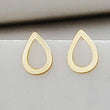 Load image into Gallery viewer, 14k Gold Raindrop Studs • Modern Stud Earrings • Minimalist Style • Dainty Studs • Teardrop Earrings • 14 Karat Yellow Gold • Quiet Luxury