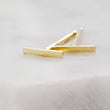 Load image into Gallery viewer, Tiny 14k Gold Bar Studs • Dainty Bar Earrings • Minimalist Studs • Delicate Bar Studs • Multiple Piercings • 14 Karat Gold • Gift For Her