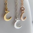 Load image into Gallery viewer, Tiny Crescent Moon Necklace