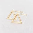Load image into Gallery viewer, Dainty 14k Gold Triangle Studs • Modern Geometric Earrings • Tiny Solid Gold Earrings • Waterproof Jewelry • 14 Karat Gold