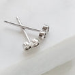 Load image into Gallery viewer, Delicate Double Diamond Infinity Studs in 14k Gold • Pair of Dainty Genuine Diamond Earrings • Tiny Studs • Fine Jewelry • Anniversary Gift