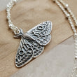 Load image into Gallery viewer, Exquisite Moth Necklace • Sterling Silver Moth Wings • Gift For Nature Lover • Golden Moth Charm • Layering Necklace • Waterproof