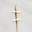 Load image into Gallery viewer, Tiny 14k Gold Bar Studs • Dainty Bar Earrings • Minimalist Studs • Delicate Bar Studs • Multiple Piercings • 14 Karat Gold • Gift For Her