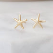 Load image into Gallery viewer, 14k Starfish Studs • Delicate Starfish Earrings • Tiny Sea Star Earrings • Gold Starfish Studs • Beach Theme • Cute Little Starfish