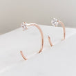 Load image into Gallery viewer, Dainty SPARKLE Hug Hoops • 20 Gauge • Thin CZ Hoops • Open Skinny Hoop • Modern Hoop Earrings • Tiny Sparkle Hug Hoops • Delicate Earrings