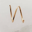 Load image into Gallery viewer, Tiny Double Twist Hoop • Twist In Earring • Spiral Hoop Earring • Double Open Hoop • Multi Spiral Earring • Fake Double Piercing