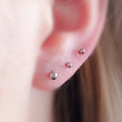Load image into Gallery viewer, Tiny Ball Studs • Flat Back • Threadless Push In • Surgical Steel • Body Jewelry • Nap Studs • Comfort Studs • Waterproof • Ear Stack