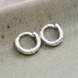 Load image into Gallery viewer, Tiny Sterling Hoops • Hinged Huggie Hoop Earrings • Dainty Silver Hoop Earrings • Waterproof • Comfort Hoops • Ear Stack • Minimalist Gift