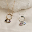 Load image into Gallery viewer, Personalized Birthstone Necklace • Silver or Gold • Great Gift For Mom • Birthday Gift • Necklace Set • Layered Necklaces •