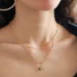 Load image into Gallery viewer, Personalized Birthstone Necklace • Silver or Gold • Great Gift For Mom • Birthday Gift • Necklace Set • Layered Necklaces •