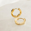 Load image into Gallery viewer, Chunky Little Hoops • Hinged Click Hoops • Huggie Hoops • Nickel Free Surgical Steel • Modern Hoops • Gift For Her • Waterproof • Minimalist