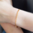 Load image into Gallery viewer, Curb Chain Bracelet • Minimalist Layering Bracelet • Cuban Links • Modern Style • Gift For Girlfriend • Bracelet Stack • Unisex Style