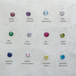 Load image into Gallery viewer, Deluxe Dagger Charm Necklace • Personalized Birthstone & Initial • Custom Graduation Gift • Katana Necklace • Dark Academia • Birthday Gift