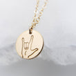 Load image into Gallery viewer, I Love You Necklace • Best Friend Gift • ASL • I Love You • Sign Language • ILY• American Sign Language • Sister Gift • Gift For Her