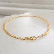 Load image into Gallery viewer, Curb Chain Bracelet • Minimalist Layering Bracelet • Cuban Links • Modern Style • Gift For Girlfriend • Bracelet Stack • Unisex Style