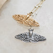 Load image into Gallery viewer, Exquisite Moth Necklace • Sterling Silver Moth Wings • Gift For Nature Lover • Golden Moth Charm • Layering Necklace • Waterproof