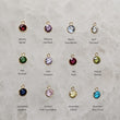 Load image into Gallery viewer, Deluxe Italian Horn Necklace • Mix & Match Personalized Initial and Birthstone • Good Luck Charm • Protection Amulet • Gift For Friend