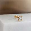 Load image into Gallery viewer, Super Comfy Nap Studs • Clear CZ • Hypoallergenic Titanium • Gift For Her • Minimalist Style • Cartilage Tragus Conch or Lobe • Waterproof
