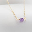 Load image into Gallery viewer, Dainty Birthstone Necklace • Tiny Gemstone • Birthday Gift • Layering Necklace • Personalized Jewelry • Delicate Gold Chain • Gift For Her
