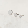 Load image into Gallery viewer, Titanium Dot Studs • Flat Back Nap Earrings • Push In Comfort Fit Studs • Minimalist Style • 20G or 18G • Ear Stack • Hypoallergenic