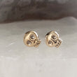 Load image into Gallery viewer, Mini Skull Studs • Tiny Silver Skulls • Gold Skull Studs • Best Friend Gift • Little Calaveras Studs • Dainty Skull Earrings • Petite Studs
