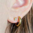 Load image into Gallery viewer, Super Comfy Nap Studs • Clear CZ • Hypoallergenic Titanium • Gift For Her • Minimalist Style • Cartilage Tragus Conch or Lobe • Waterproof