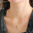 Load image into Gallery viewer, Deluxe Dagger Charm Necklace • Personalized Birthstone & Initial • Custom Graduation Gift • Katana Necklace • Dark Academia • Birthday Gift