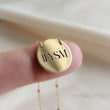 Load image into Gallery viewer, Engraved Necklace • ILYSM • Sentimental Jewelry • Gift for Girlfriend • I Love You So Much • Gift for Mom • Dotted Chain • Custom Engraving