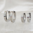 Load image into Gallery viewer, Chunky Little Hoops • Hinged Click Hoops • Huggie Hoops • Nickel Free Surgical Steel • Modern Hoops • Gift For Her • Waterproof • Minimalist